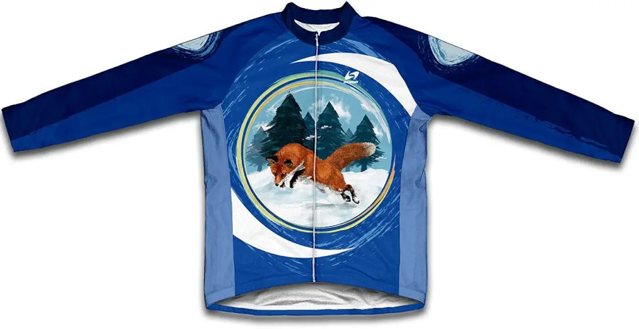 ScudoPro Winter Fox Winter Thermal Cycling Jersey for Men