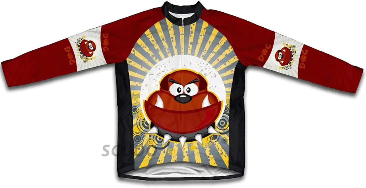 ScudoPro Friendly Bulldog Winter Thermal Cycling Jersey for Women