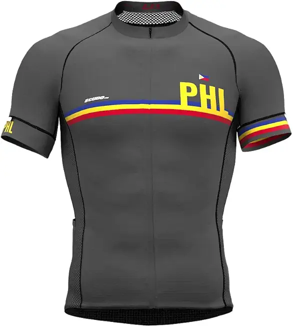Philippines Code Short Sleeve Cycling PRO Jersey for Men