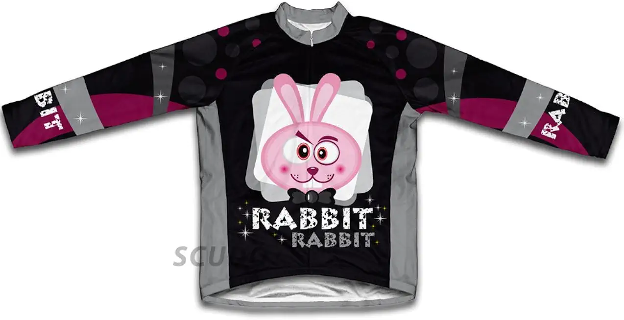 ScudoPro Black Magic Rabbit Winter Thermal Cycling Jersey for Women