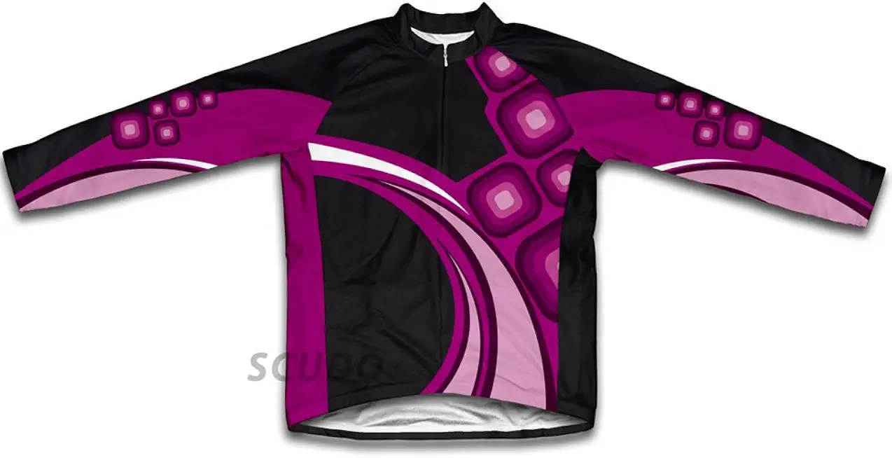 ScudoPro Raspberry Fusion Winter Thermal Cycling Jersey for Women