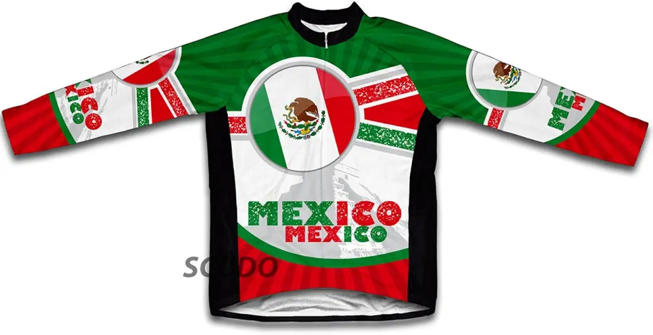 ScudoPro Mexico Winter Thermal Cycling Jersey for Men