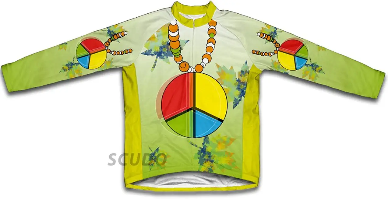 ScudoPro Fall Hippie Winter Thermal Cycling Jersey for Women