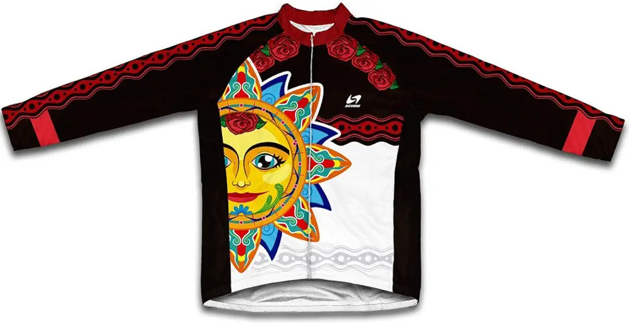ScudoPro Mexican Sun Winter Thermal Cycling Jersey for Women
