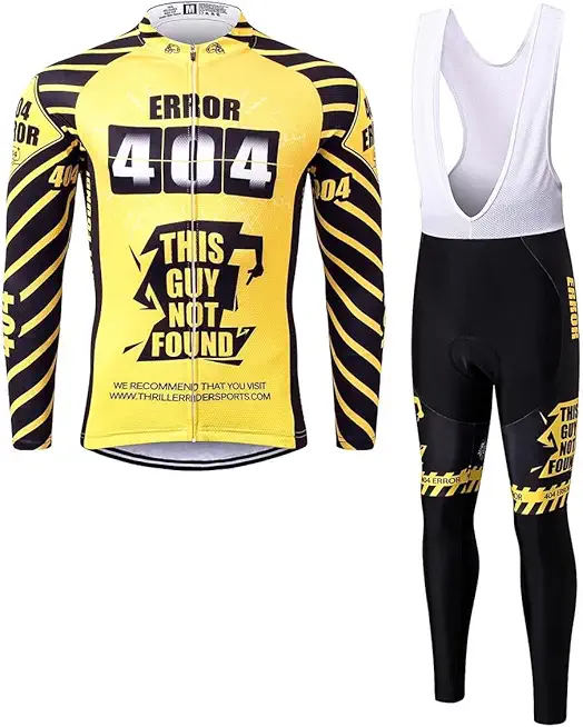Thriller Rider Sports Mens Error 404 Outdoor Sports Mountain Bike Short Sleeve Cycling Jersey