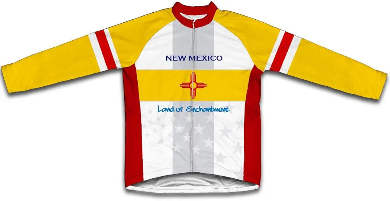 ScudoPro New Mexico Flag Winter Thermal Cycling Jersey for Women