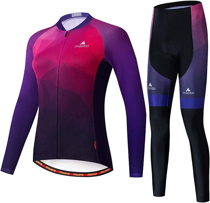 Cycling Jerseys Team Bike Shirts Women Biking Clothing Bicycle Long Sleeve Sets