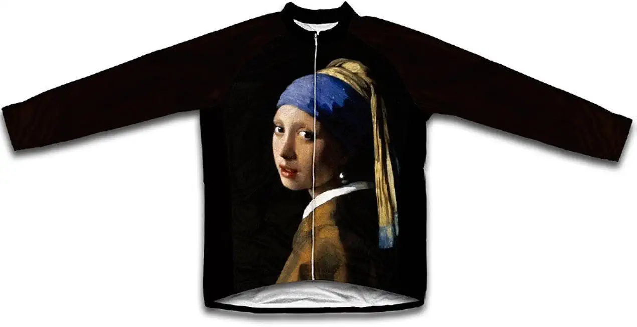 ScudoPro Vermeer - Girl with a Pearl Earring Winter Thermal Cycling Jersey for Men