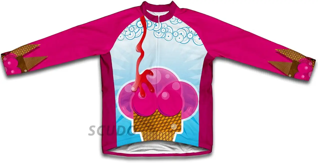 ScudoPro Creamy Delight Winter Thermal Cycling Jersey for Women