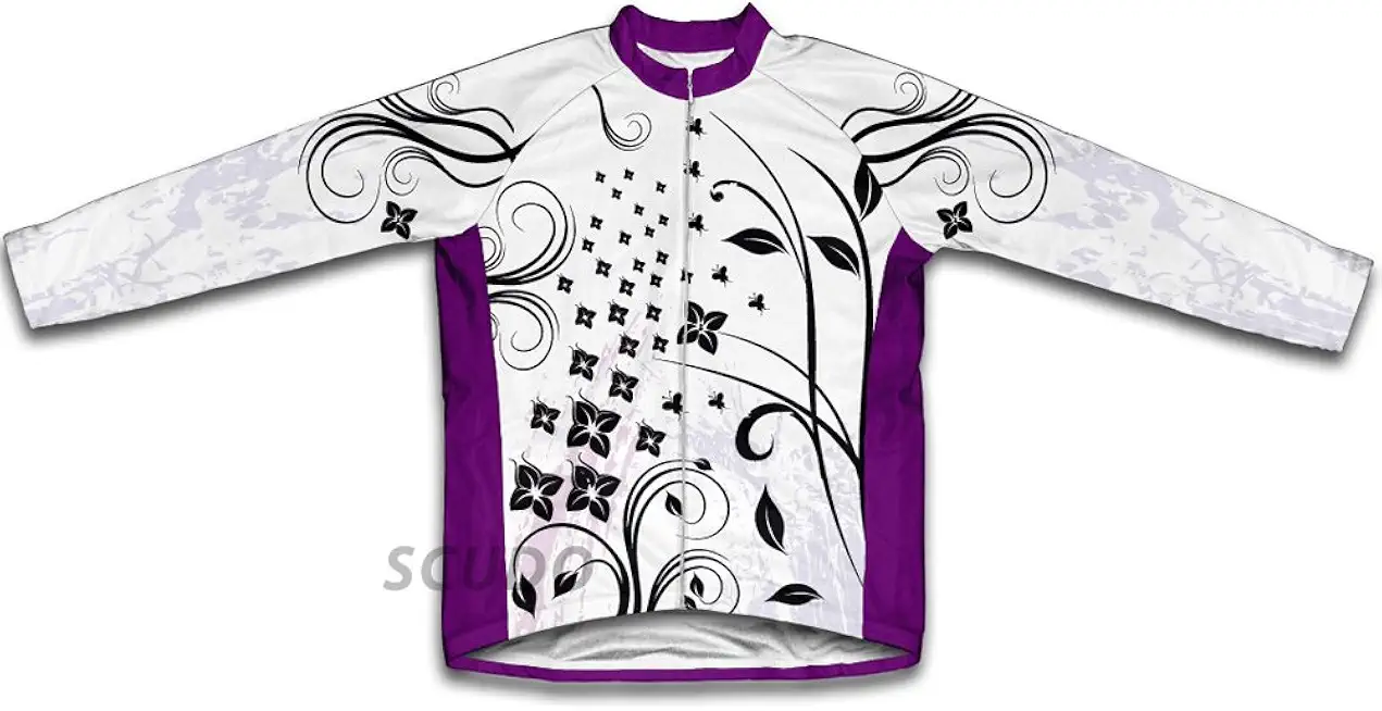 ScudoPro Flower Loops Winter Thermal Cycling Jersey for Men