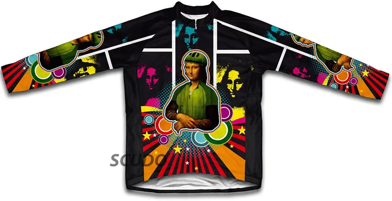 ScudoPro Mona Lisa Cyclist Winter Thermal Cycling Jersey for Women