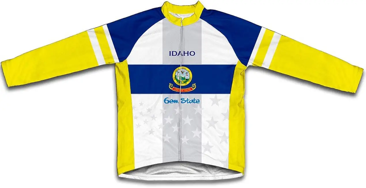 ScudoPro Idaho Flag Winter Thermal Cycling Jersey for Women