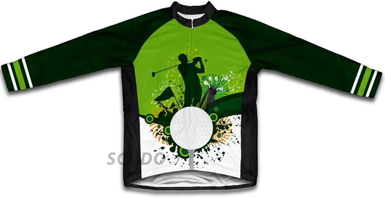 ScudoPro Go Green. Play Golf Winter Thermal Cycling Jersey for Women