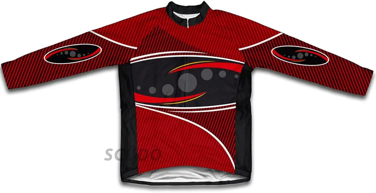 ScudoPro Red Frontier Winter Thermal Cycling Jersey for Women