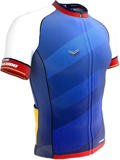 Pacifico Blue Bike Short Sleeve Cycling PRO Jersey for Men