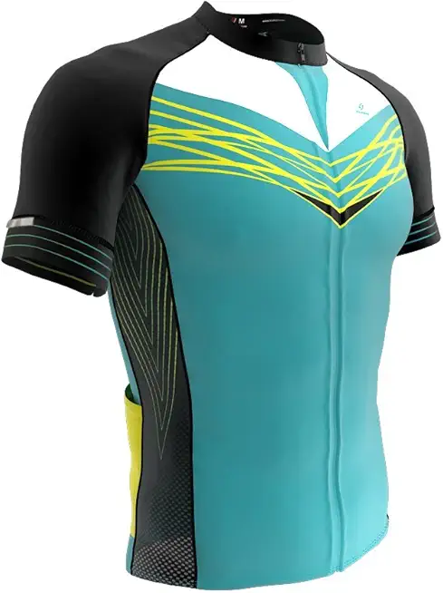 Aqua Bike Short Sleeve Cycling PRO Jersey for Men