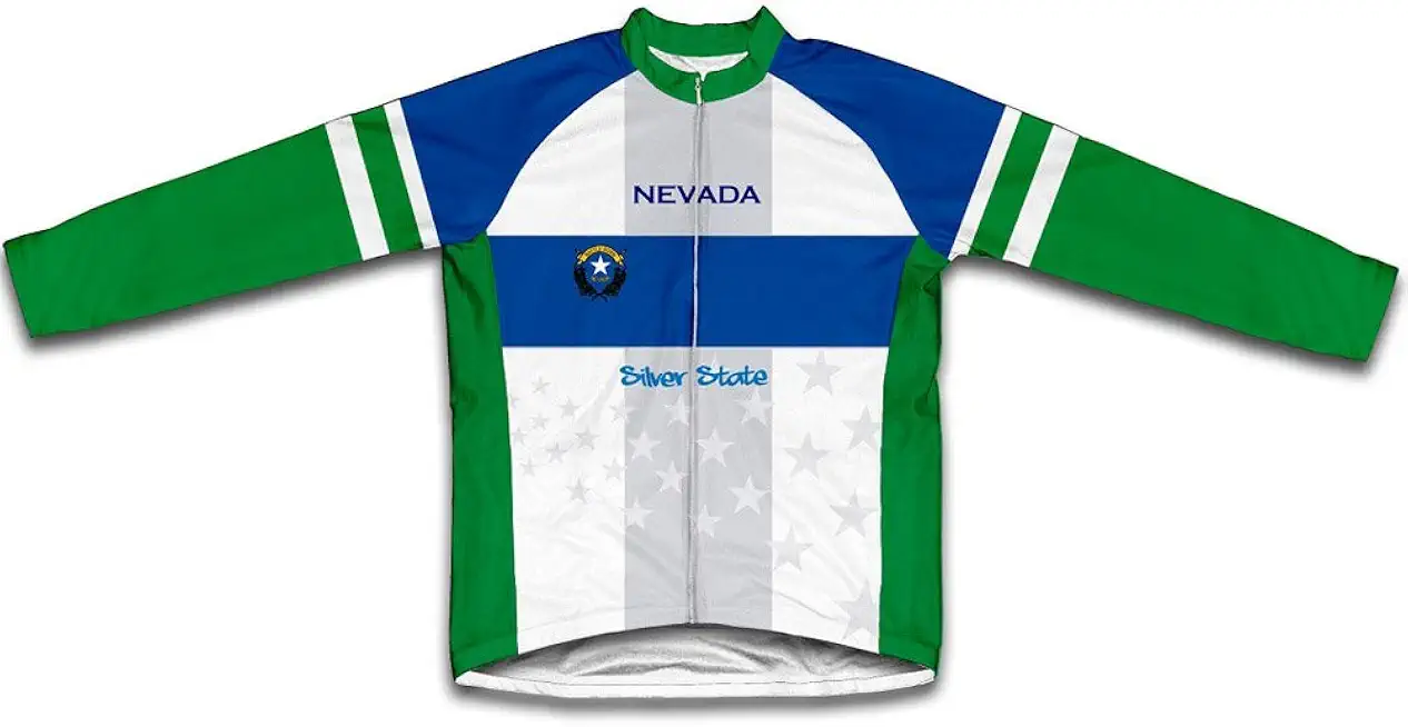 ScudoPro Nevada Flag Winter Thermal Cycling Jersey for Women