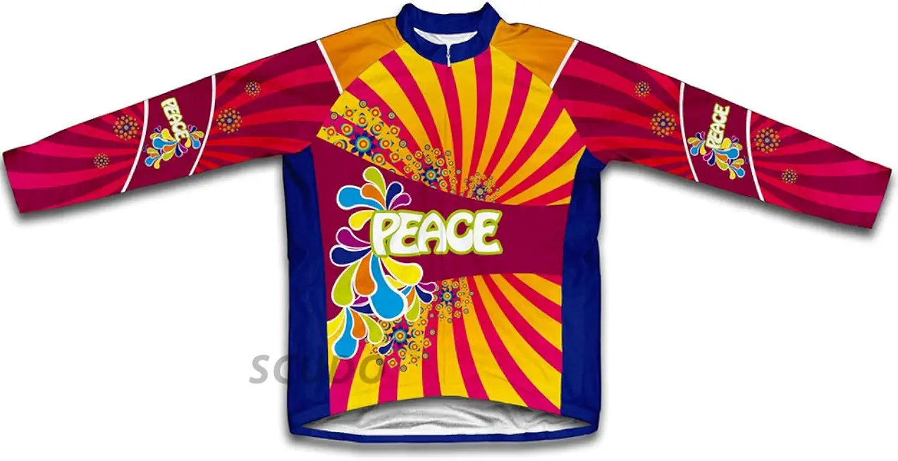 ScudoPro Flowery Peace Winter Thermal Cycling Jersey for Women