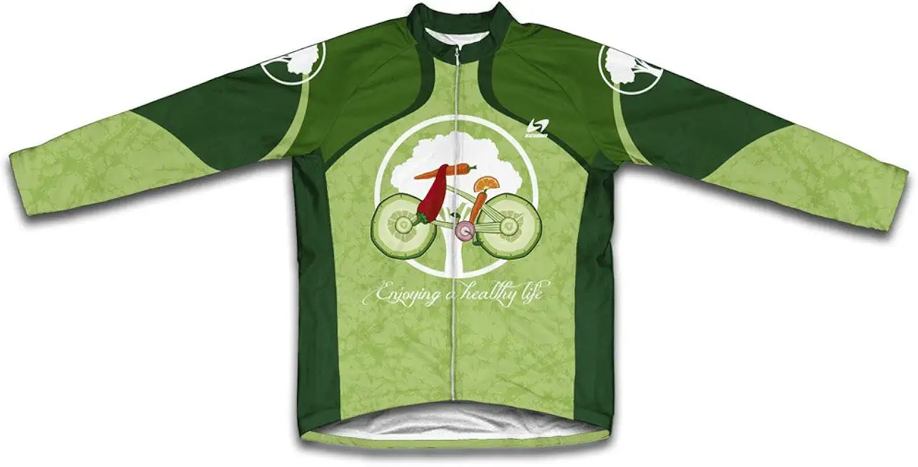 ScudoPro Green Diet Thermal Cycling Jersey for Men