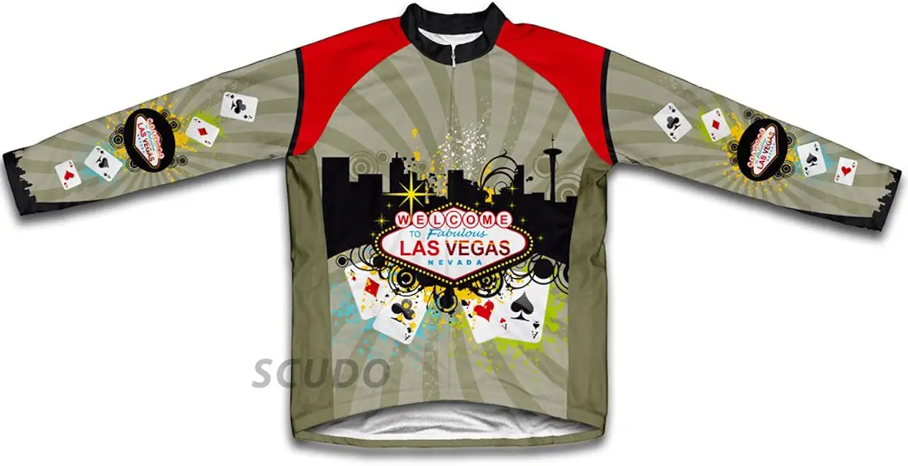 ScudoPro Las Vegas Fever Winter Thermal Cycling Jersey for Men