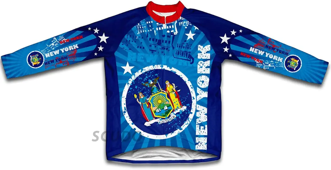 ScudoPro New York Winter Thermal Cycling Jersey for Men