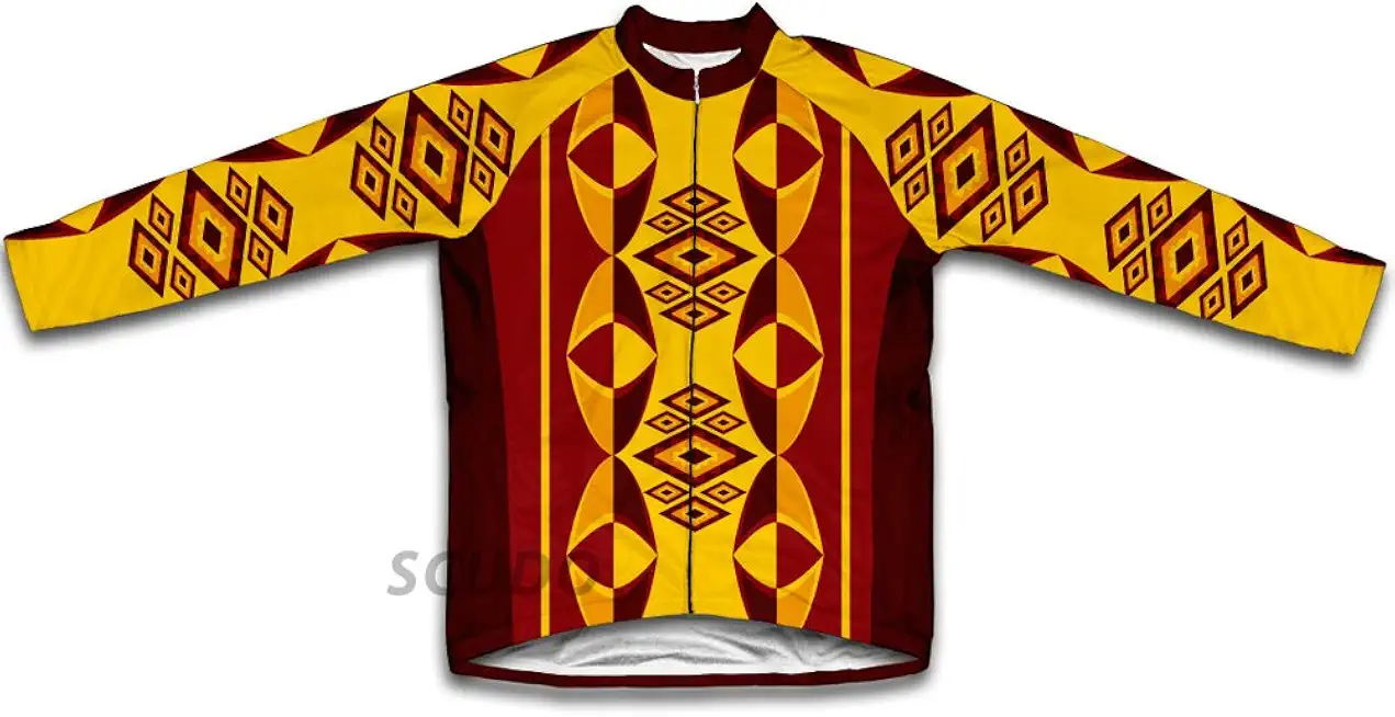 ScudoPro Oval Patters Winter Thermal Cycling Jersey for Women