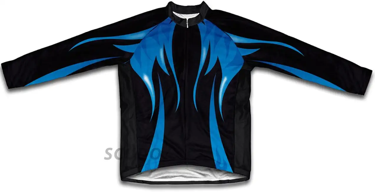 ScudoPro Midnight Waters Winter Thermal Cycling Jersey for Men