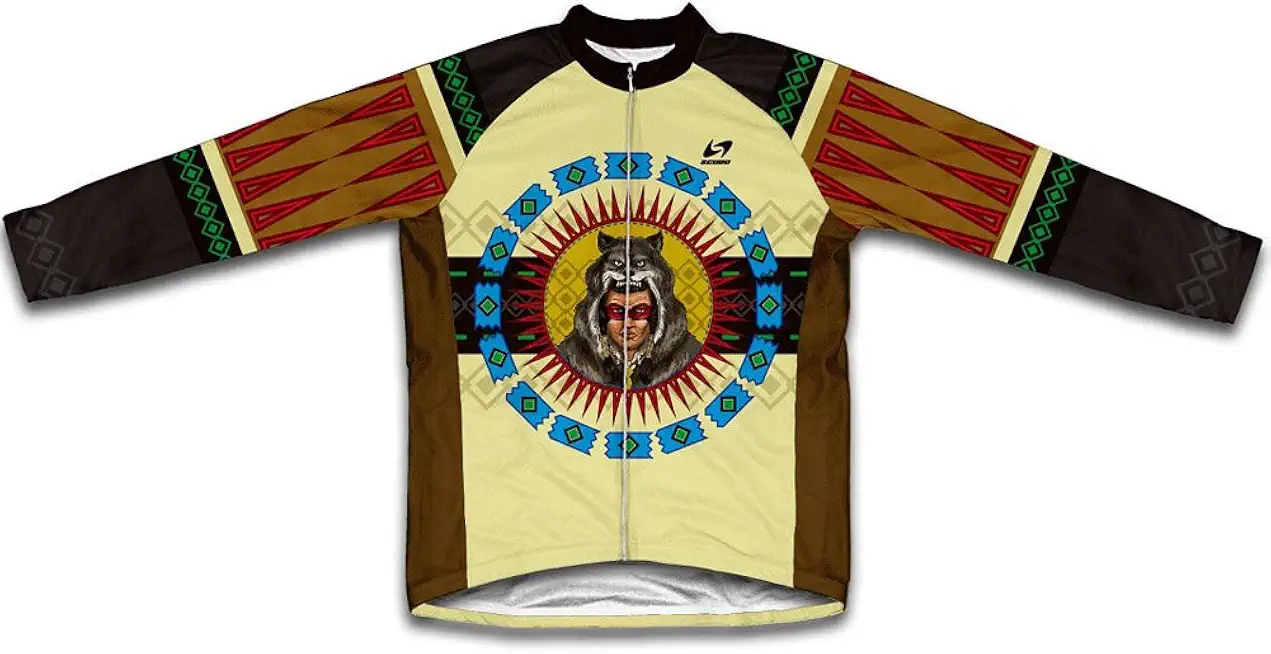 ScudoPro Wolf Headdress Winter Thermal Cycling Jersey for Women