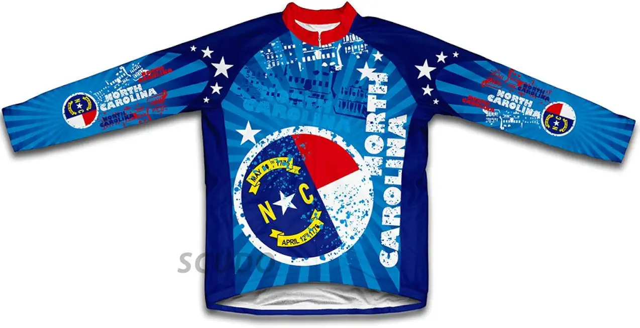 ScudoPro North Carolina Winter Thermal Cycling Jersey for Men