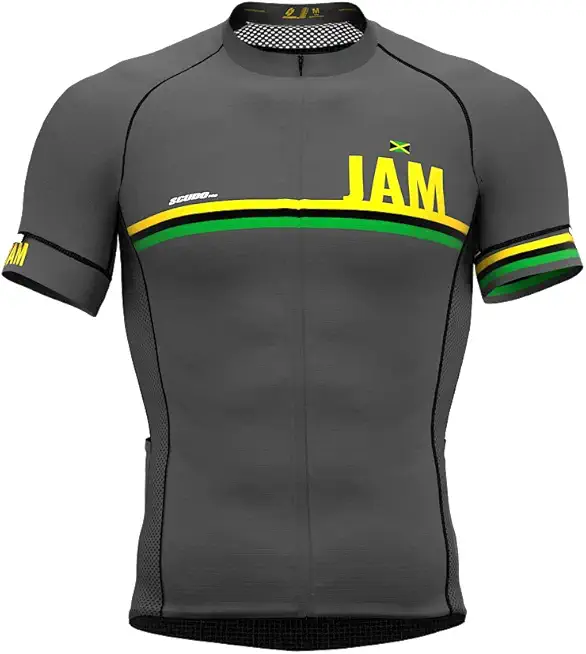 Jamaica Code Short Sleeve Cycling PRO Jersey for Men