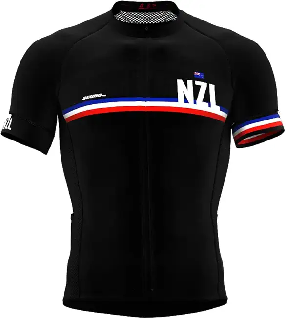 New Zealand Code Short Sleeve Cycling PRO Jersey for Men