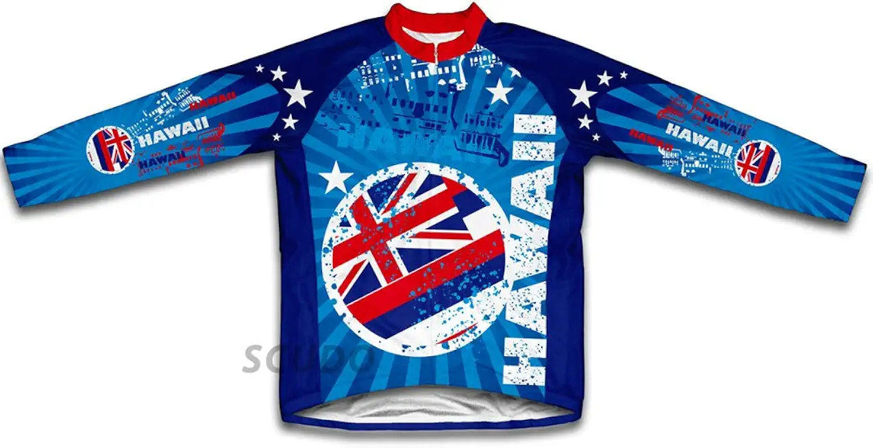 ScudoPro Hawaii Winter Thermal Cycling Jersey for Men