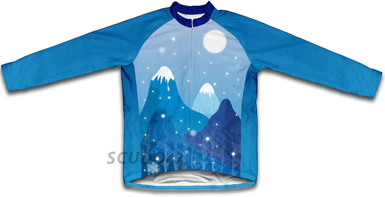 ScudoPro Mountain Ice Winter Thermal Cycling Jersey for Men