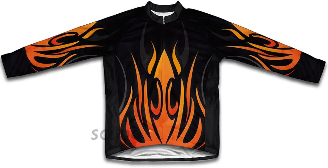 ScudoPro Fire Blaze Winter Thermal Cycling Jersey for Men