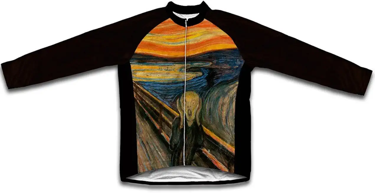 ScudoPro Munch - The Scream Winter Thermal Cycling Jersey for Women