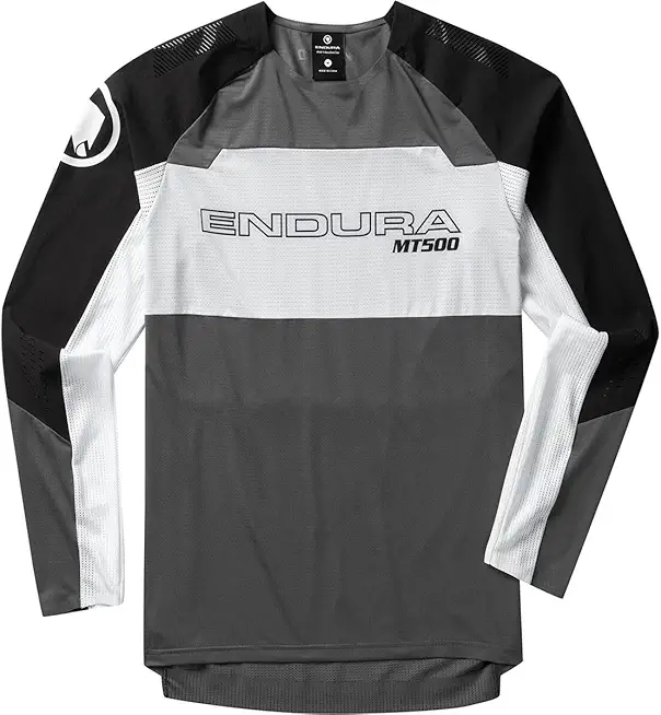 Endura Mens MT500 Mountain Cycling Jersey Burner Lite Long Sleeve Black, Small