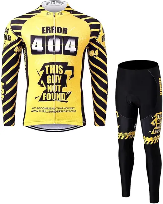 Thriller Rider Sports Mens Error 404 Outdoor Sports Mountain Bike Short Sleeve Cycling Jersey