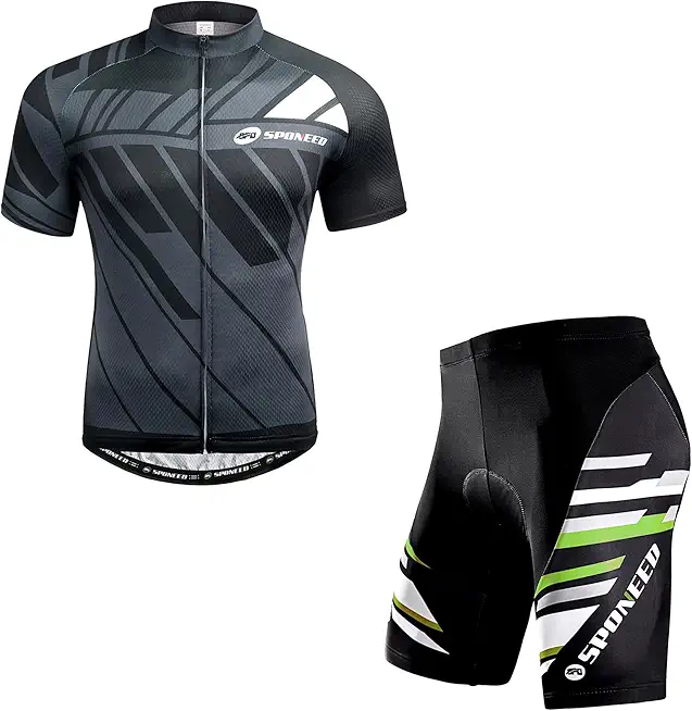 Cycle Shirts Mens Jersey Short Sleeve Biking Tops Men Padded Bike Shorts Biking Cycle Underwears US M