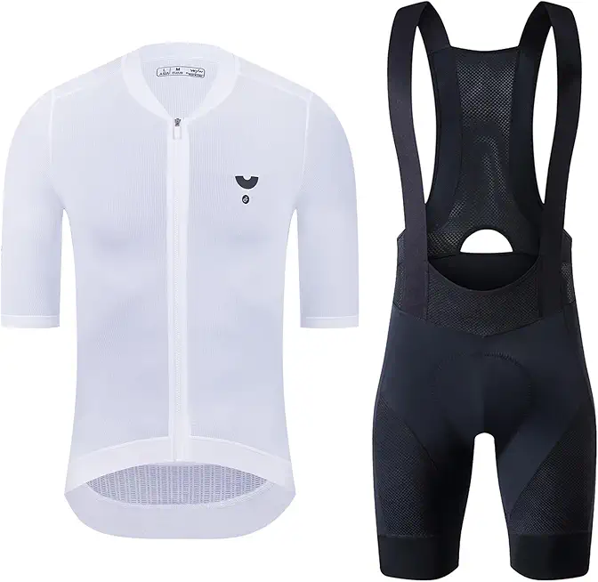 YKYWBIKE Cycling Jesrsey Set-Short Sleeves Bike Jersey+4D Padded Cycling Bib Shorts Road Biking Outfits Bicycle Kit for Men