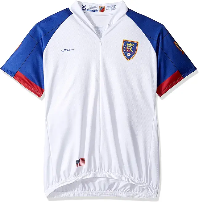 MLS Real Salt Lake Women's Secondary Short Sleeve Cycling Jersey, Medium, White