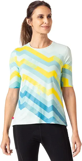 Terry Cycling Jersey Womens Soleil Short Sleeve Flow Summer Tops for Women UPF 50+ Cycling Shirt, Relaxed Fit