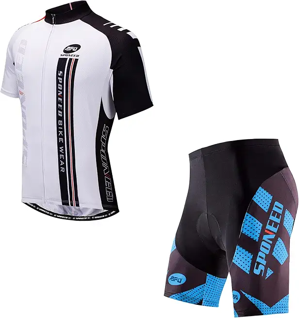 Men Cycling Shorts Padded Compresson Biking Short Bike Jersey for Men Cyclists Shirt Tops US XXL