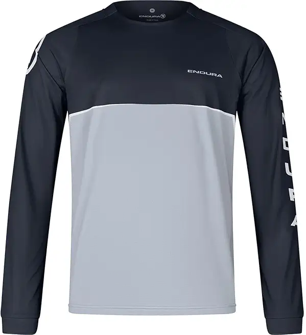 Endura Mens SingleTrack Mountain Cycling Jersey Core LS Tee Black, Medium