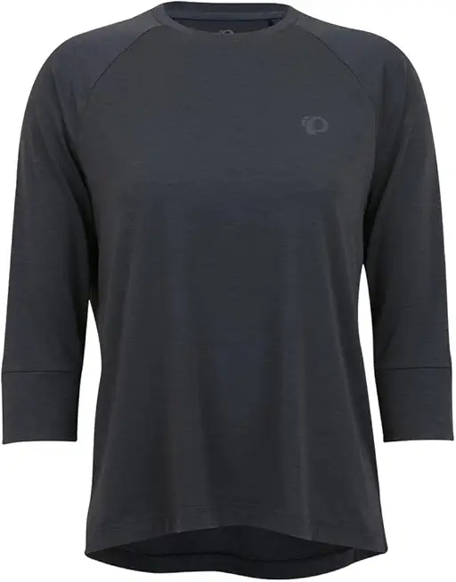 PEARL IZUMI Women's Canyon Merino 3/4 Sleeve Jersey, Moisture-Wicking Short Sleeve Bike Jersey, Standard Fit for Cycling,