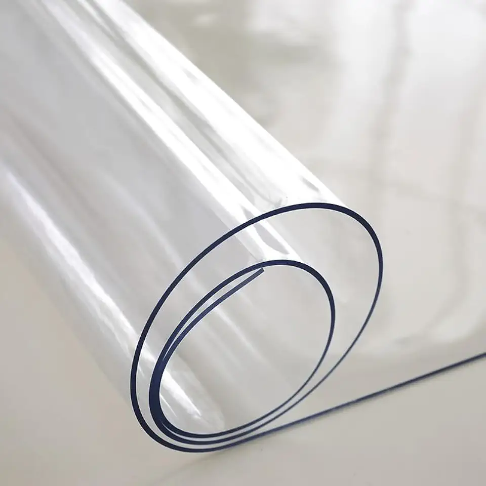 Clear Table Cover Protector，Waterproof PVC Protective Table Pad，Transparent Mat for Coffee Table, Dining Room Table, Office Desk, End Table/Night Stand3mm, 80x165cm/31x65in