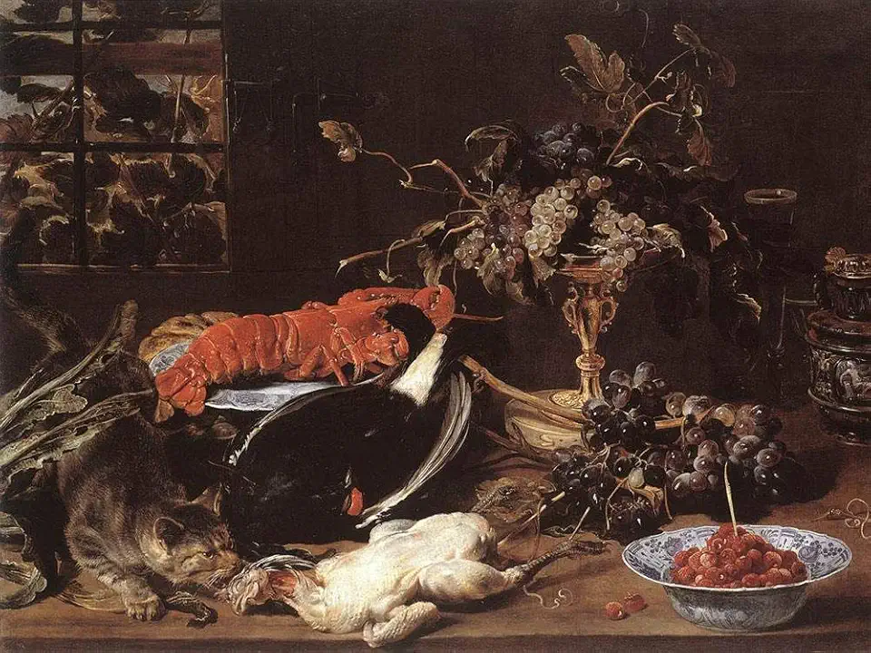Toperfect 23 Paintings Still life With Crab And Fruit Frans Snyders Oil Art on Canvas - Famous Artworks -Size04, $50-$2000 Hand Painted by Art Academies' Teachers