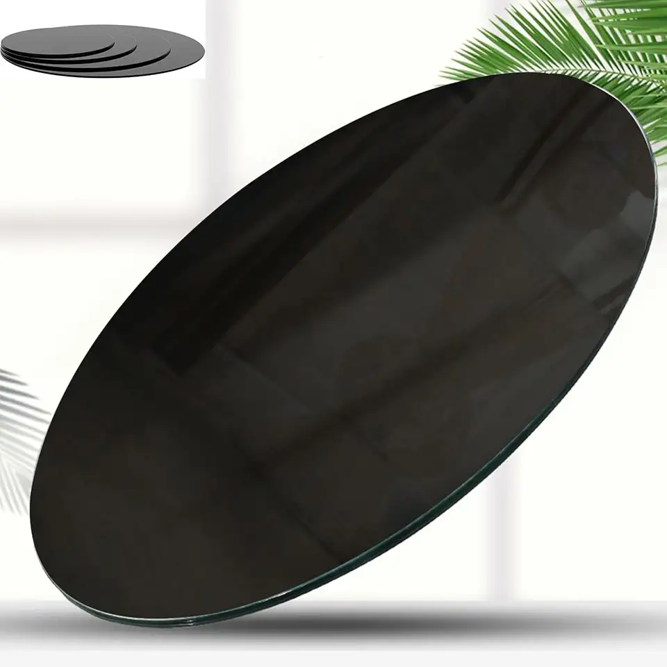 40-43-48-52-55-60cm Beveled Glass Table Top,High Temperature Resistance,Tempered Glass Table Top, Tempered Glass Turntable,for Dining Table(85CM(33.5IN))
