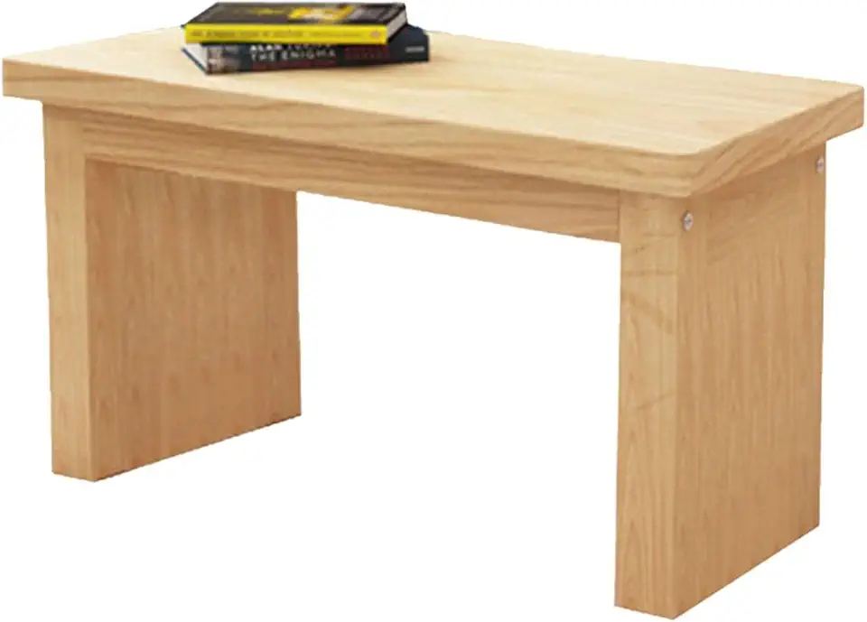 Farmhouse Wood Shoe Bench, Entryway Noodle Bench, Indoor End of Bed Seat, Dining Table Bench for Bedroom, Living Room, Hallway - Stylish Storage Solution (60x23x42cm)