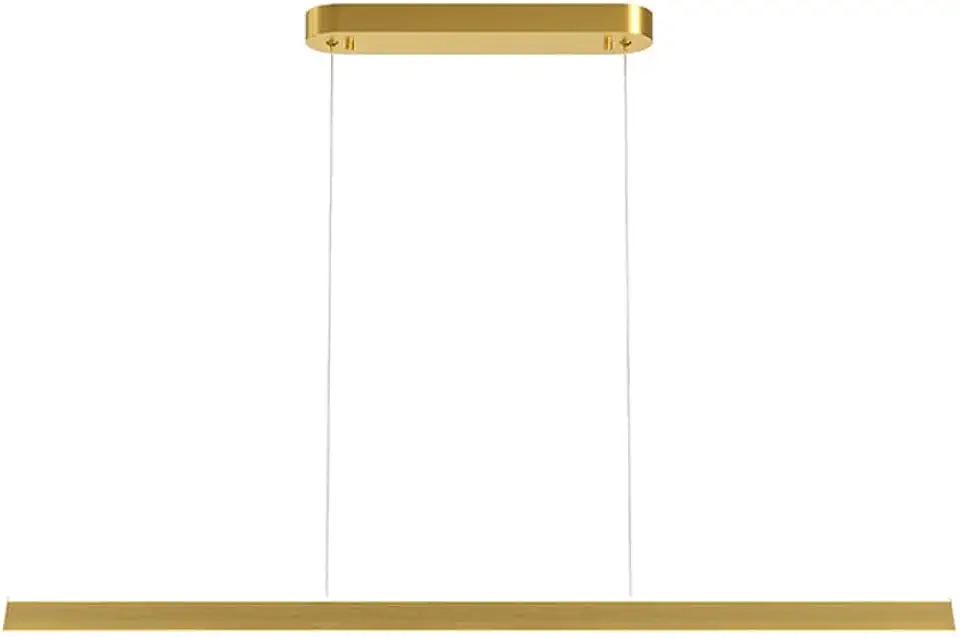 Minimalist LED Linear Chaner Pendant Light for Kitchen Island, Dining Table, Office, Cafe, Bar - Long Strip Suspended Lamp