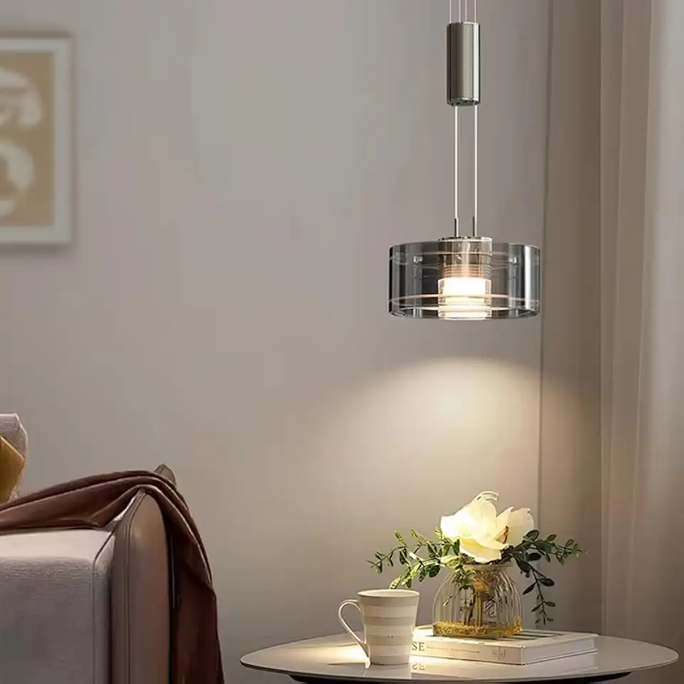 Modern Ceiling Chandeliers Lustre Living Room Dining Table Kitchen Bedroom LED Pendant Light Glass Hanghing Lamp,for Foyer Living Room